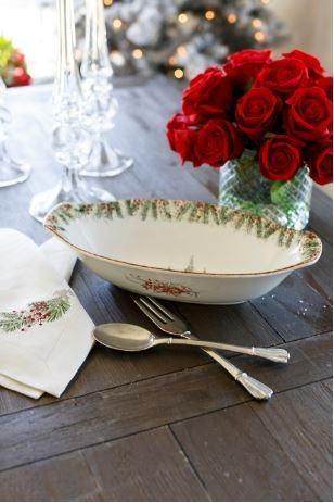 Natale Oval Serving Bowl