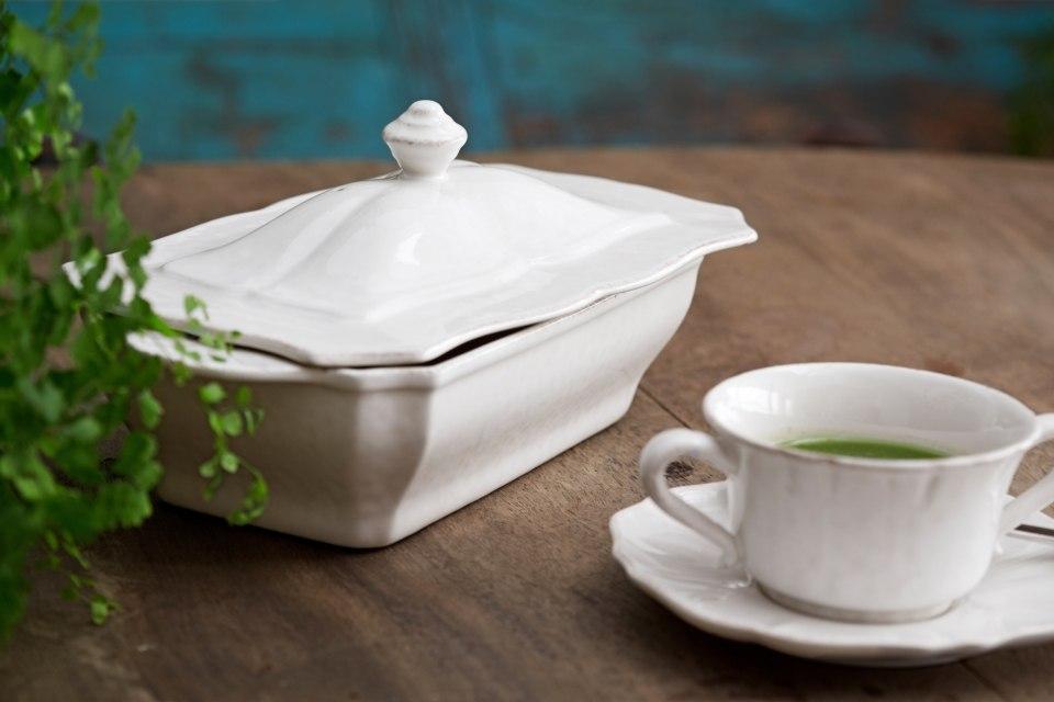 Cov. Rect. Casserole 63 oz., White