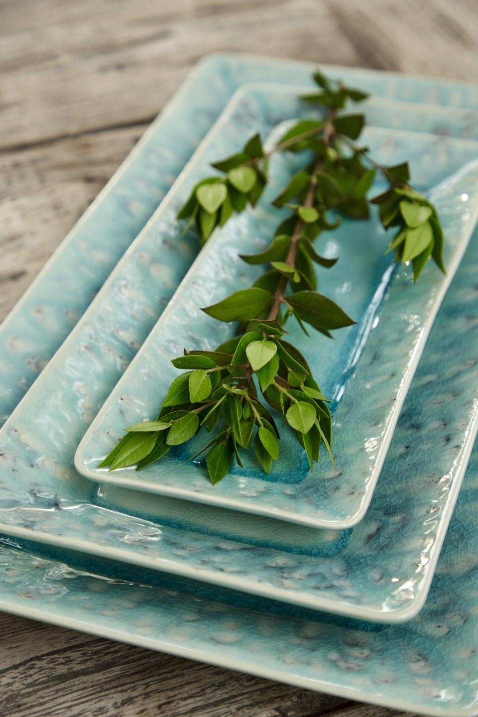 Rect. Tray 13", Blue