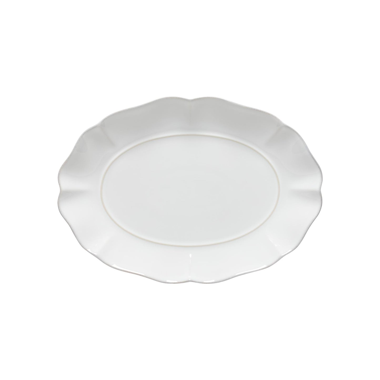 Oval platter, White