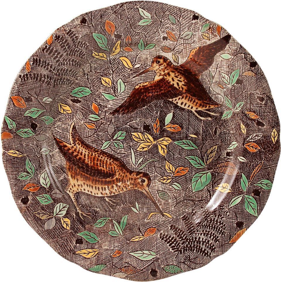 Dinner Plate, Woodcock