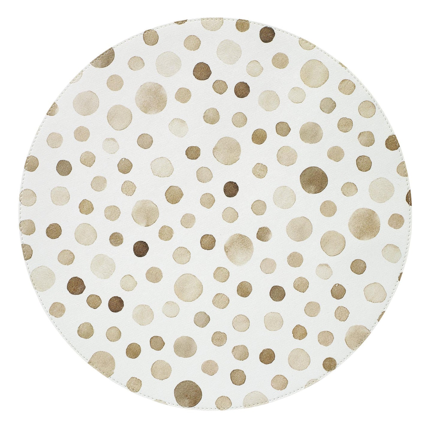 Beige 15" Round Mats - Set of 4