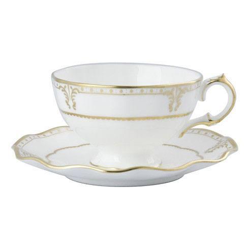Elizabeth Gold Cup & Saucer by Royal Crown Derby