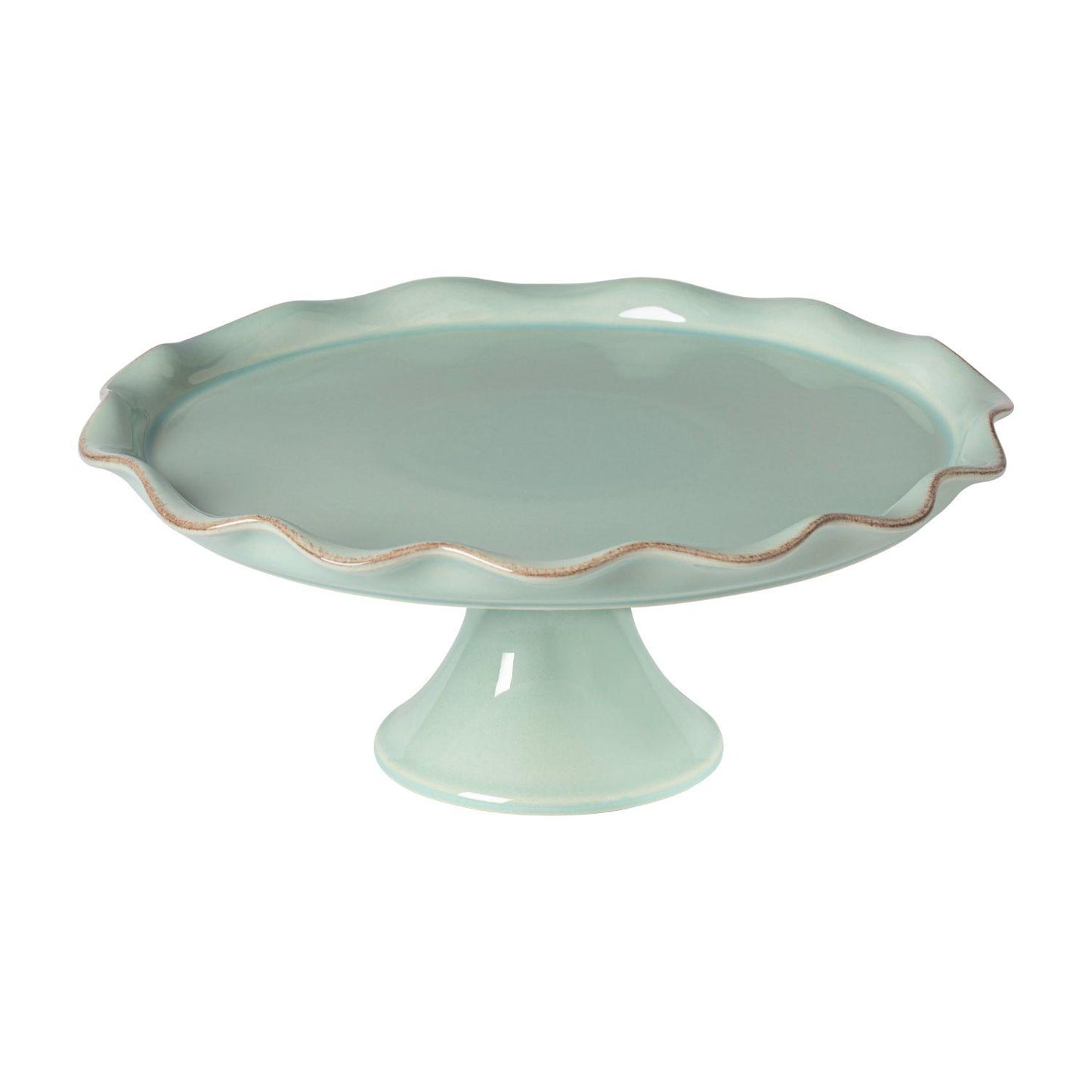 Footed plate, Robin's Egg blue