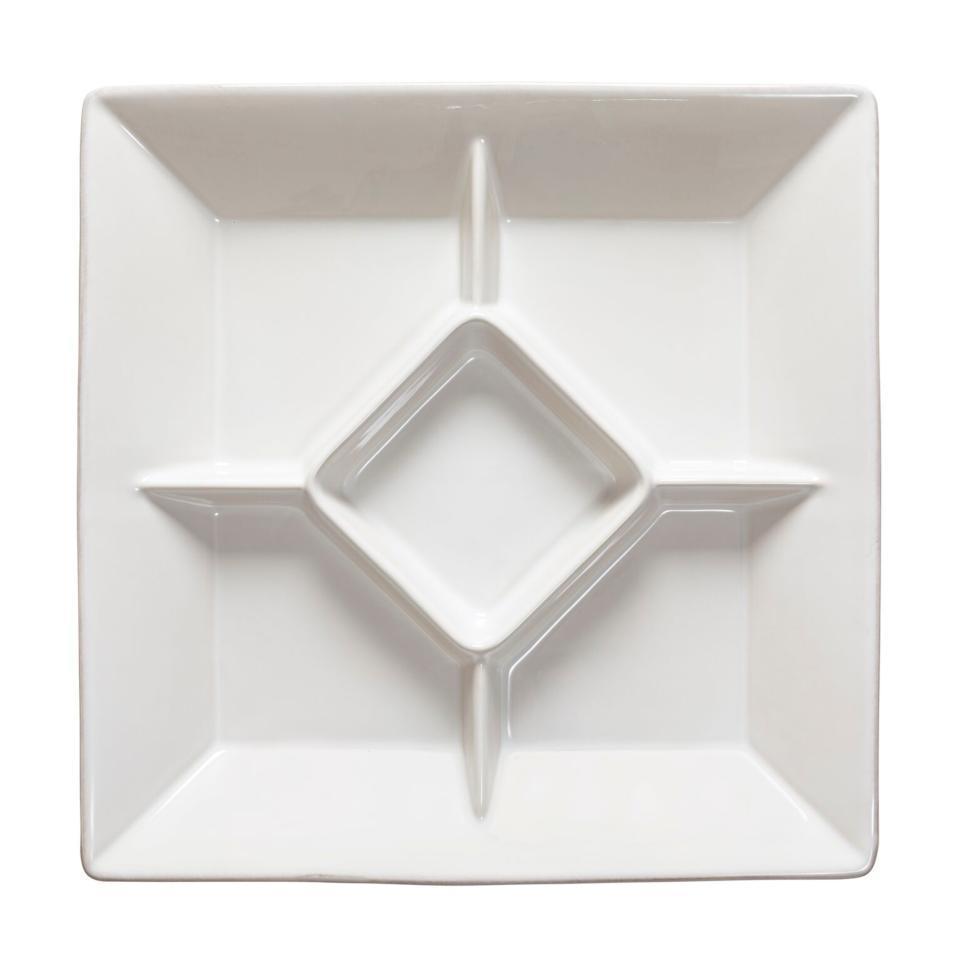 Sq. appetizer Tray 13", White