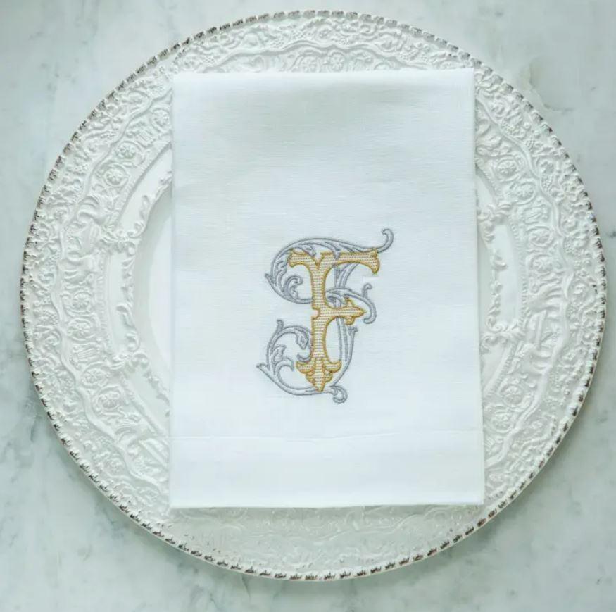 Vintage Vine Monogram Tri-Fold