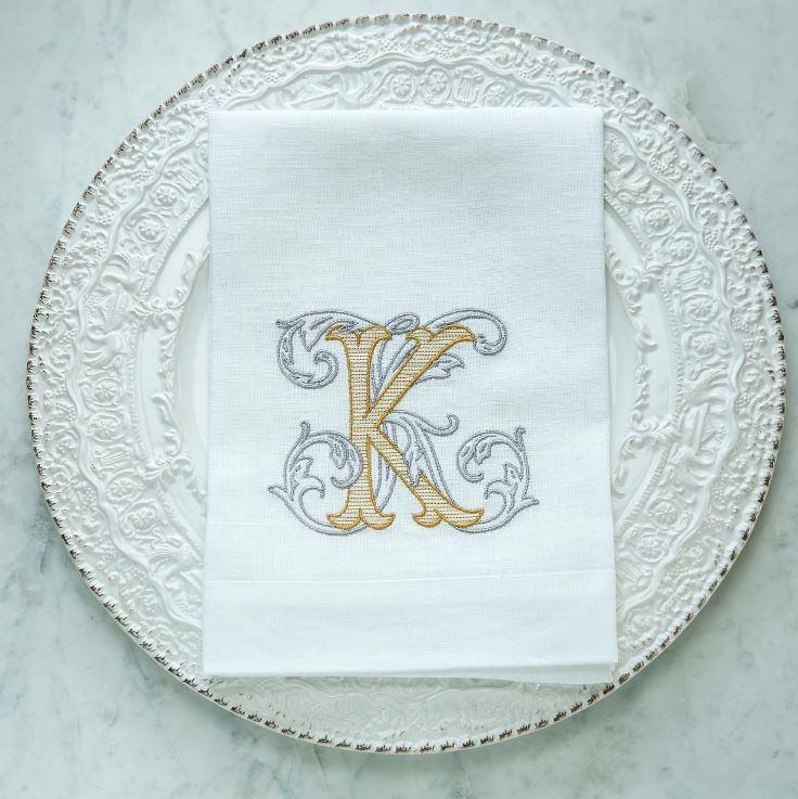 Vintage Vine Monogram Tri-Fold