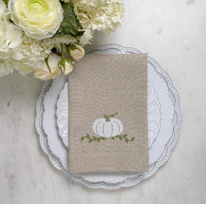 Tri-Fold, Pumpkin, Soft Flax (White)