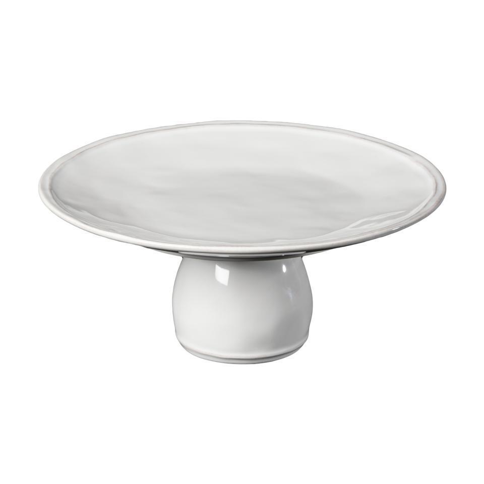 Footed Plate 11", White