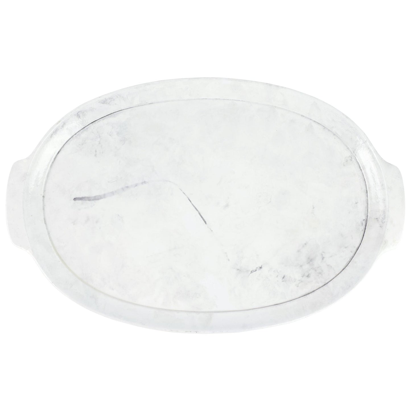 Marble Handled Medium Oval Tray