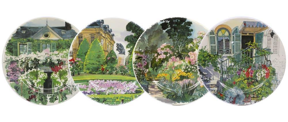Dessert Plates, Assorted Box Set Of 4