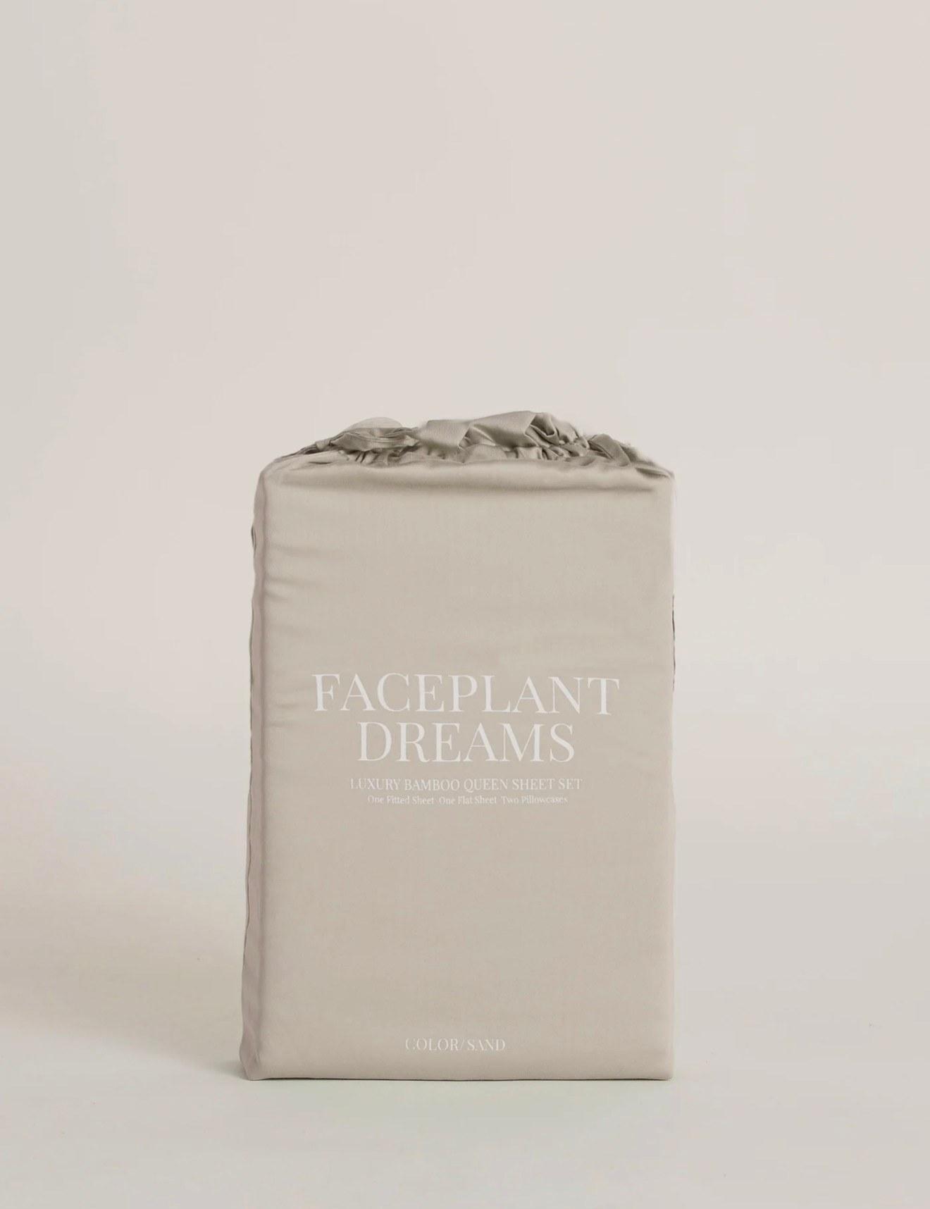 Faceplant Dreams Bamboo Sheets King Sand