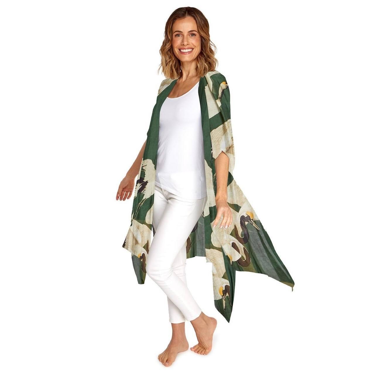 Kimono Heron Forest