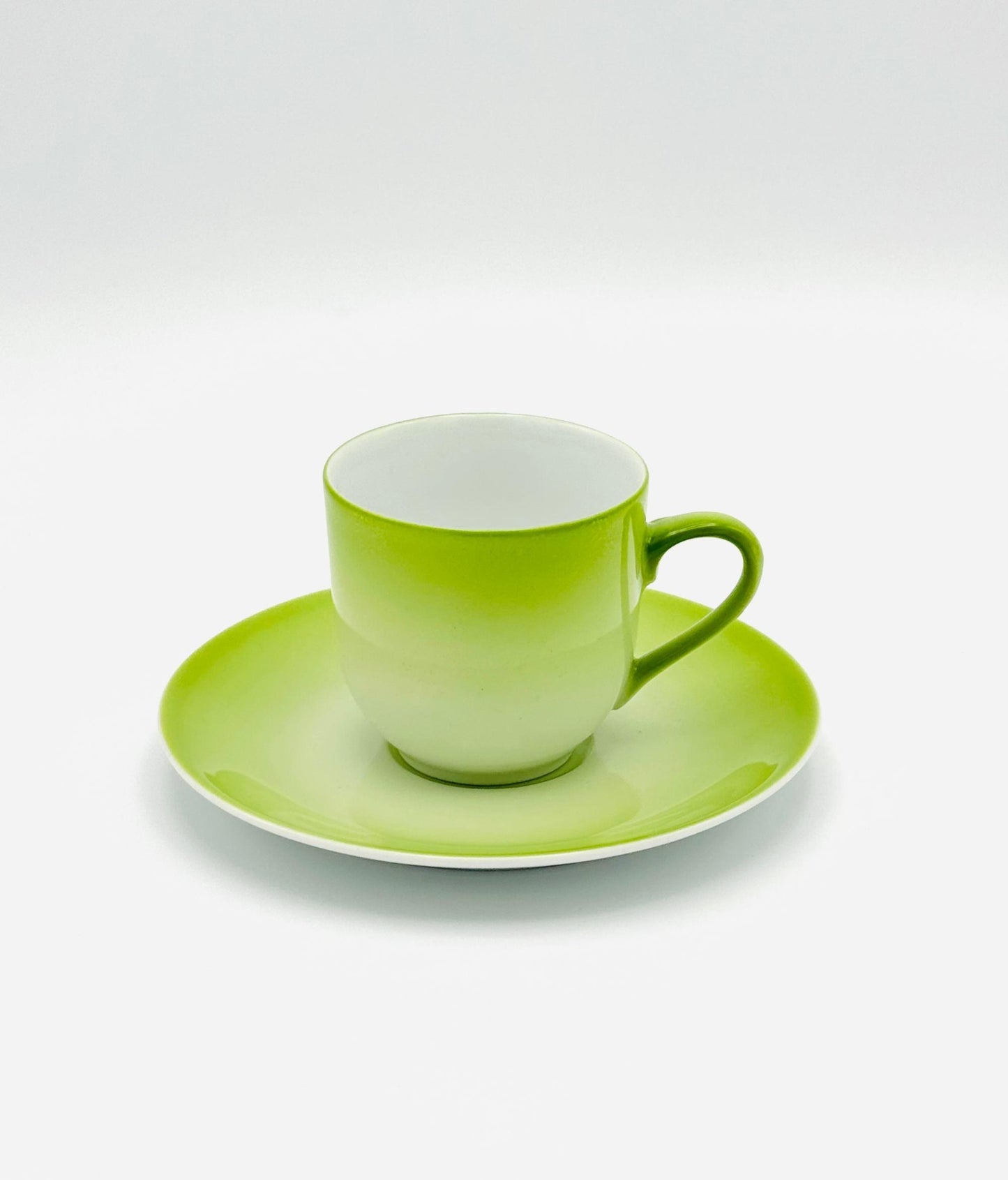 green coffee saucer