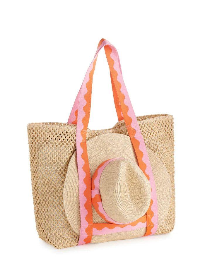 Antigua Tote & Hat Set Pink