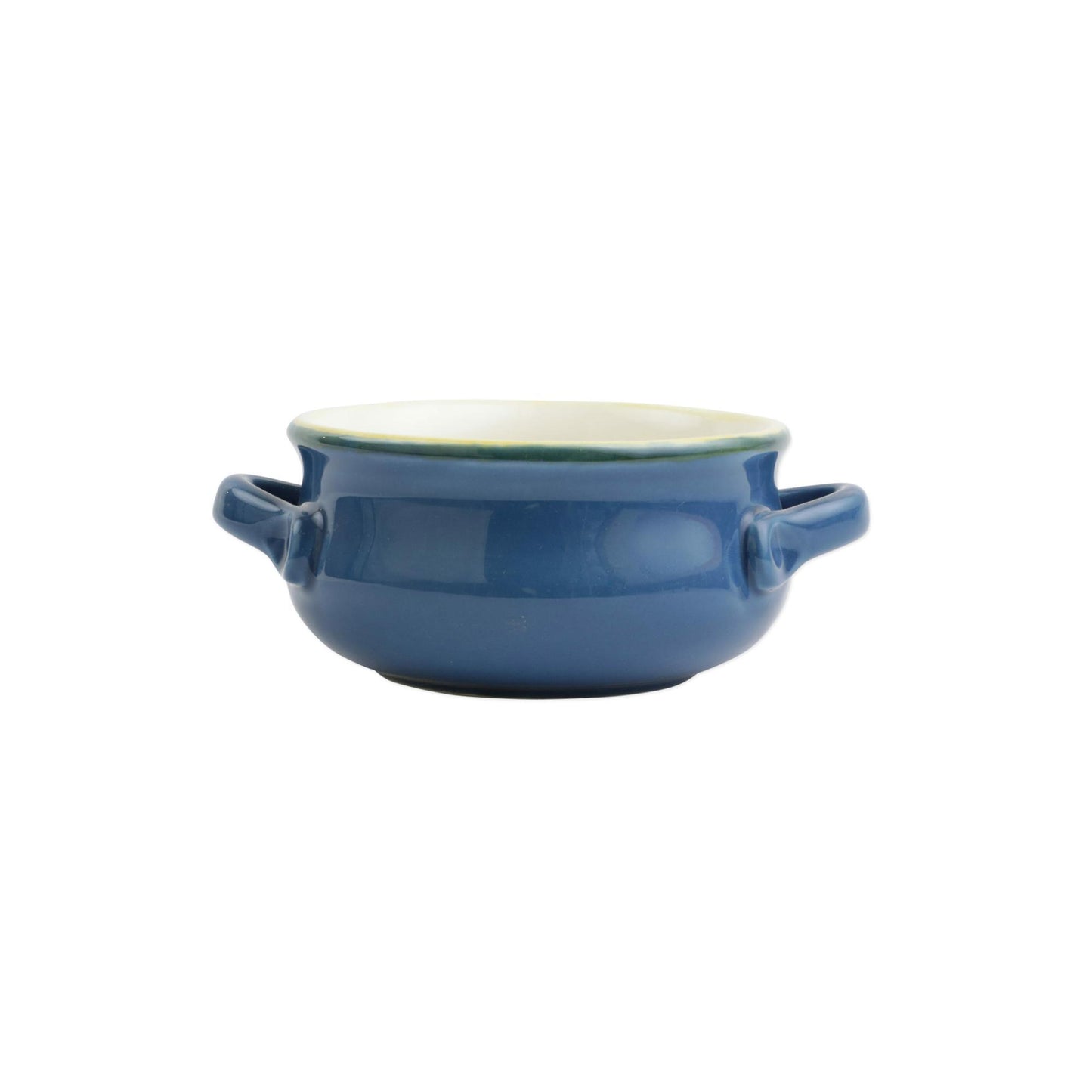 Blue Small Handled Round Baker