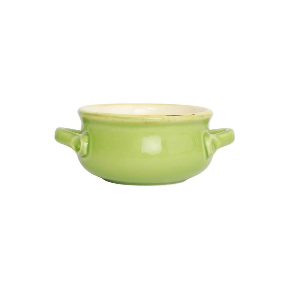 Green Small Handled Round Baker