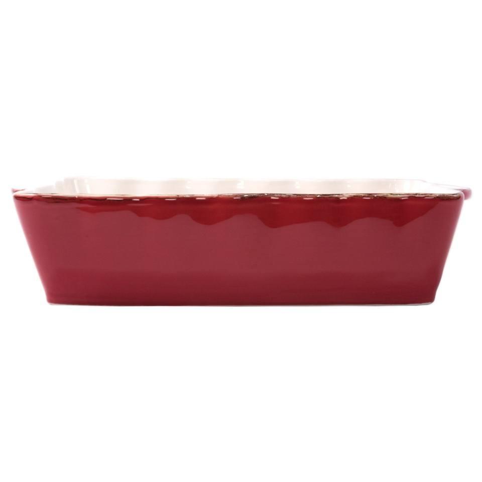 Red Large Rectangular Baker