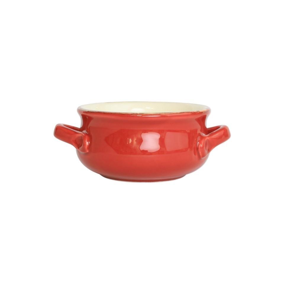 Red Small Handled Round Baker
