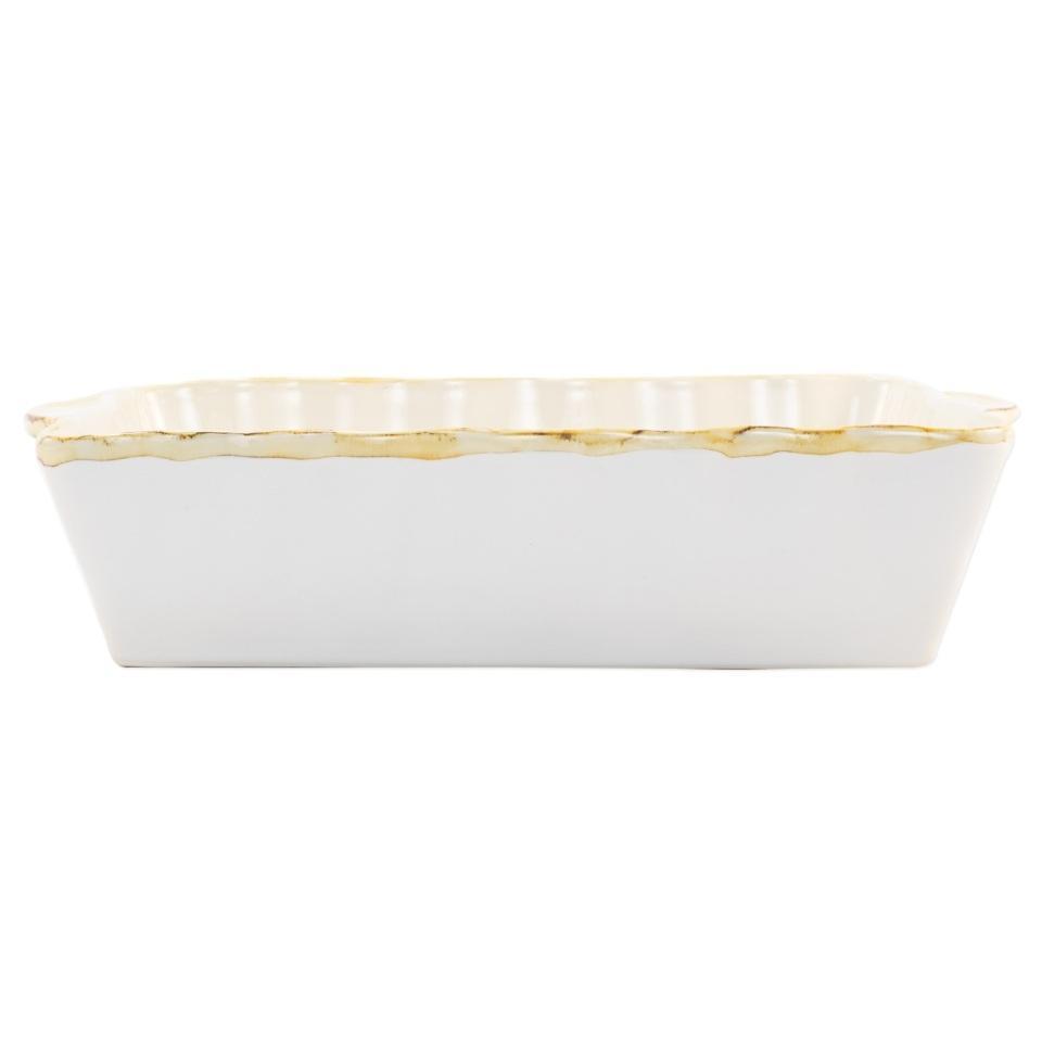 White Large Rectangular Baker