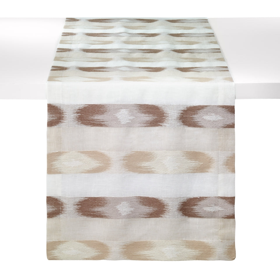Ikat Neutral 90" Runner