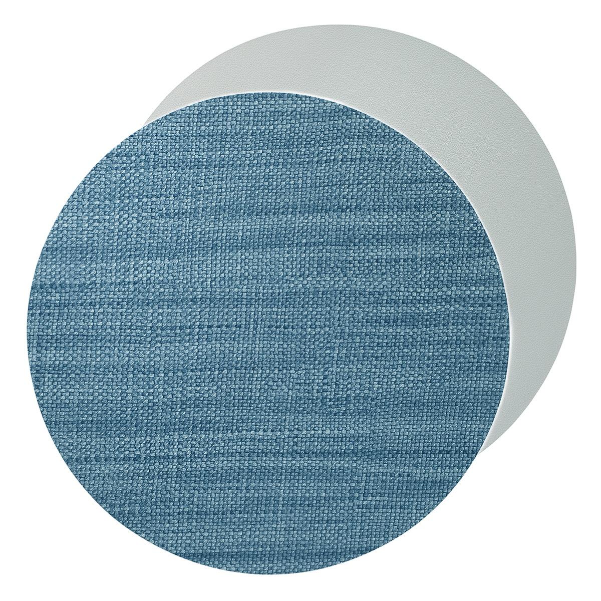 Blue / Gray 15" Round - Set of 4
