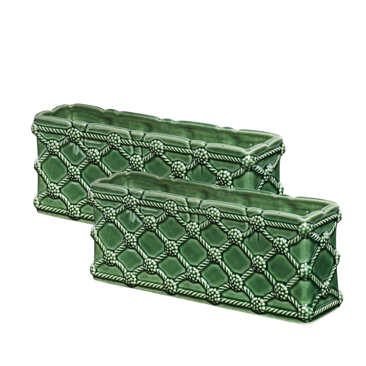 Petite Parterre Garden 8" Planter Set/2 - Basil