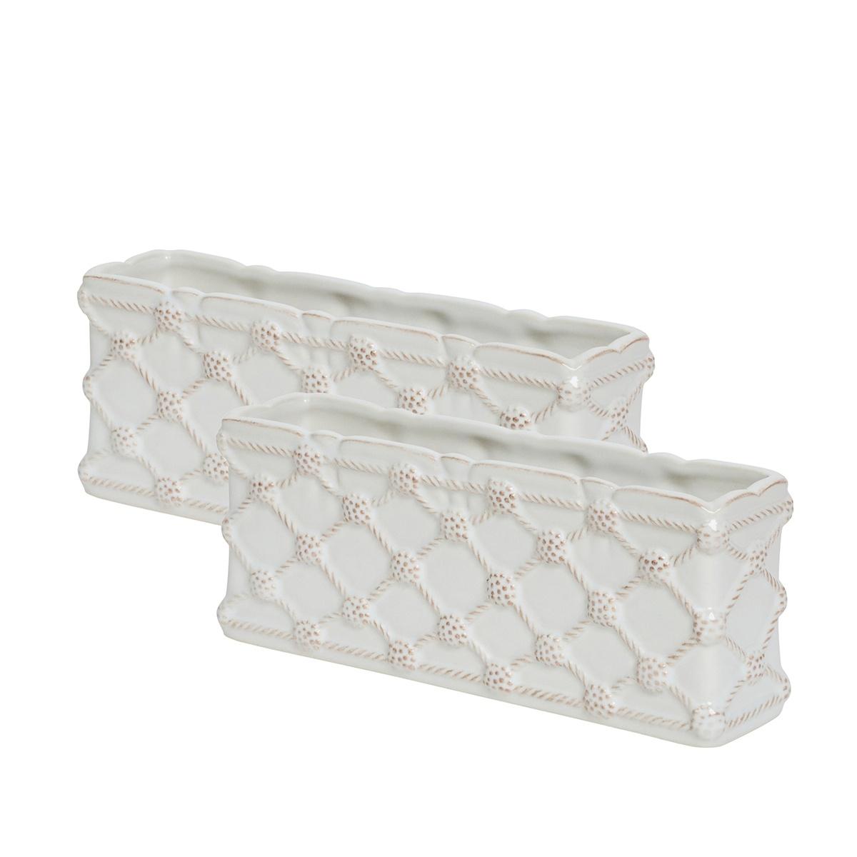 Petite Parterre Garden 8" Planter Set/2 - Whitewash