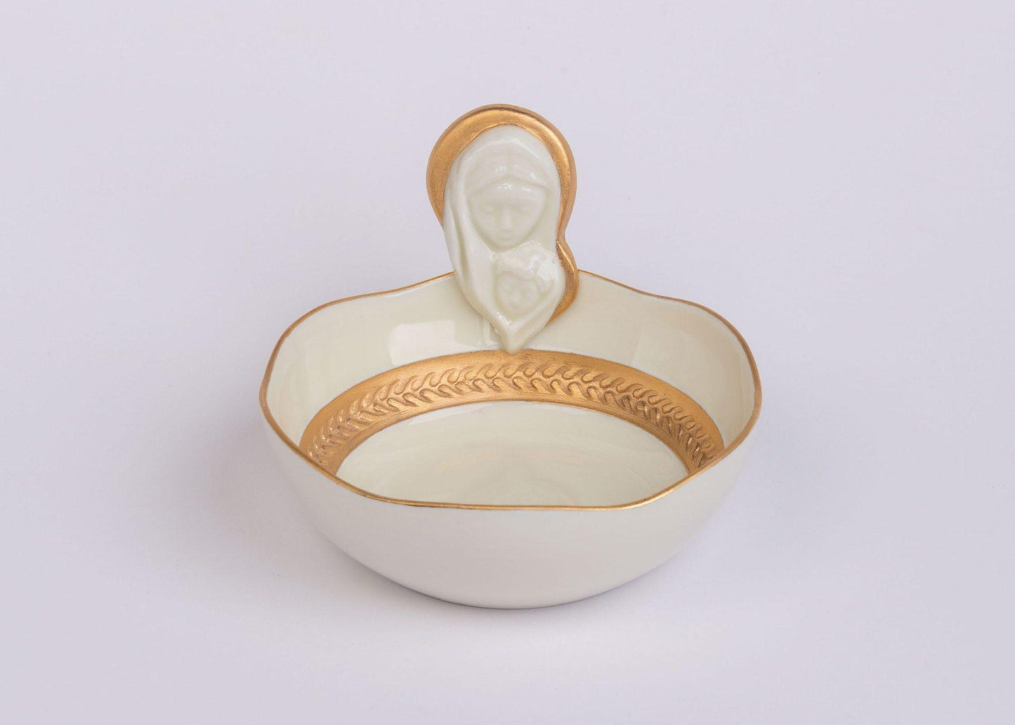 Porcelain Ave Maria Bowl Ivory