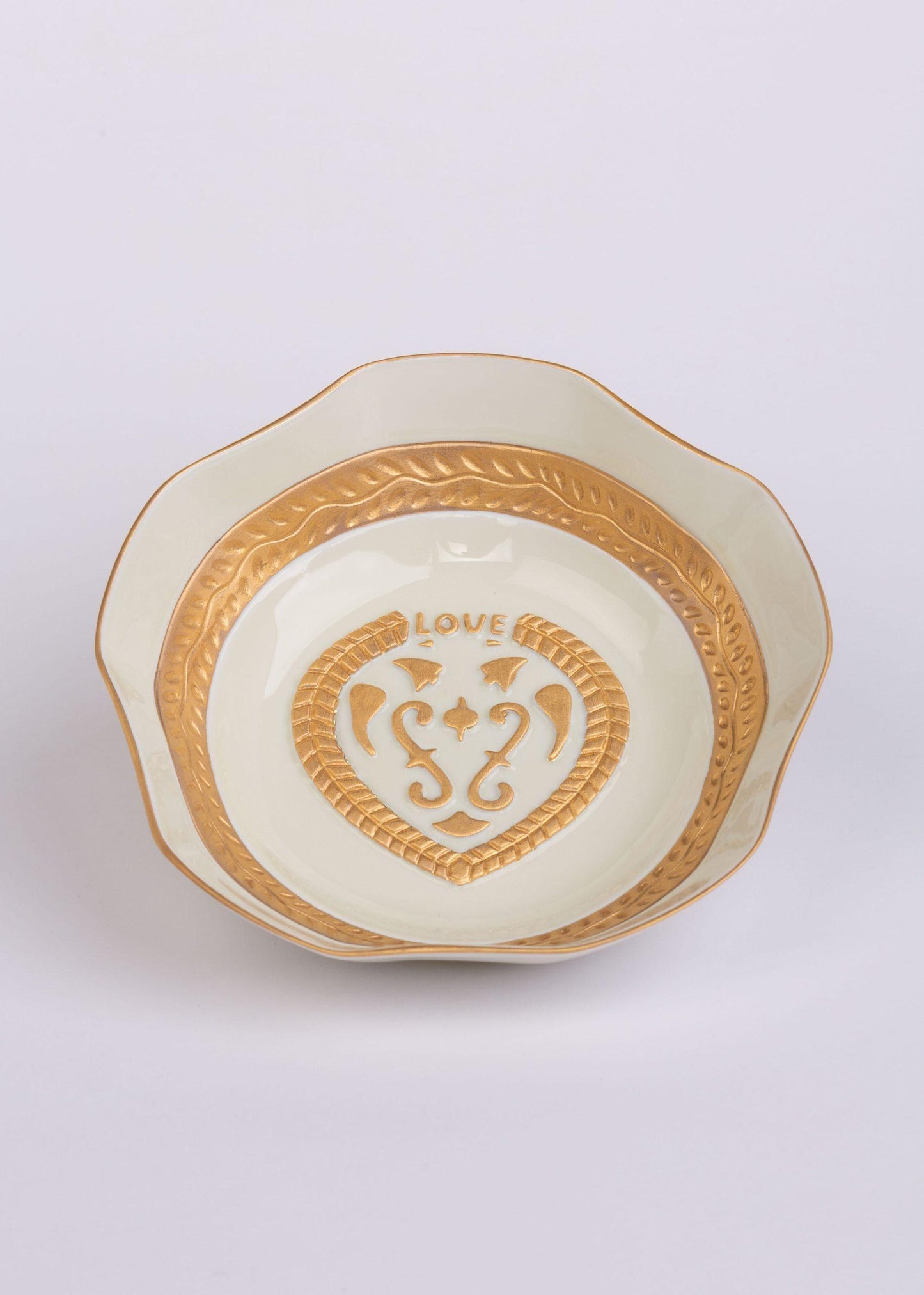 Porcelain Love Bowl Ivory