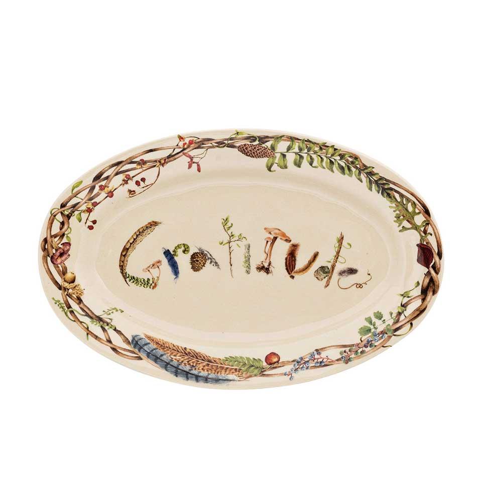 15" Gratitude Platter