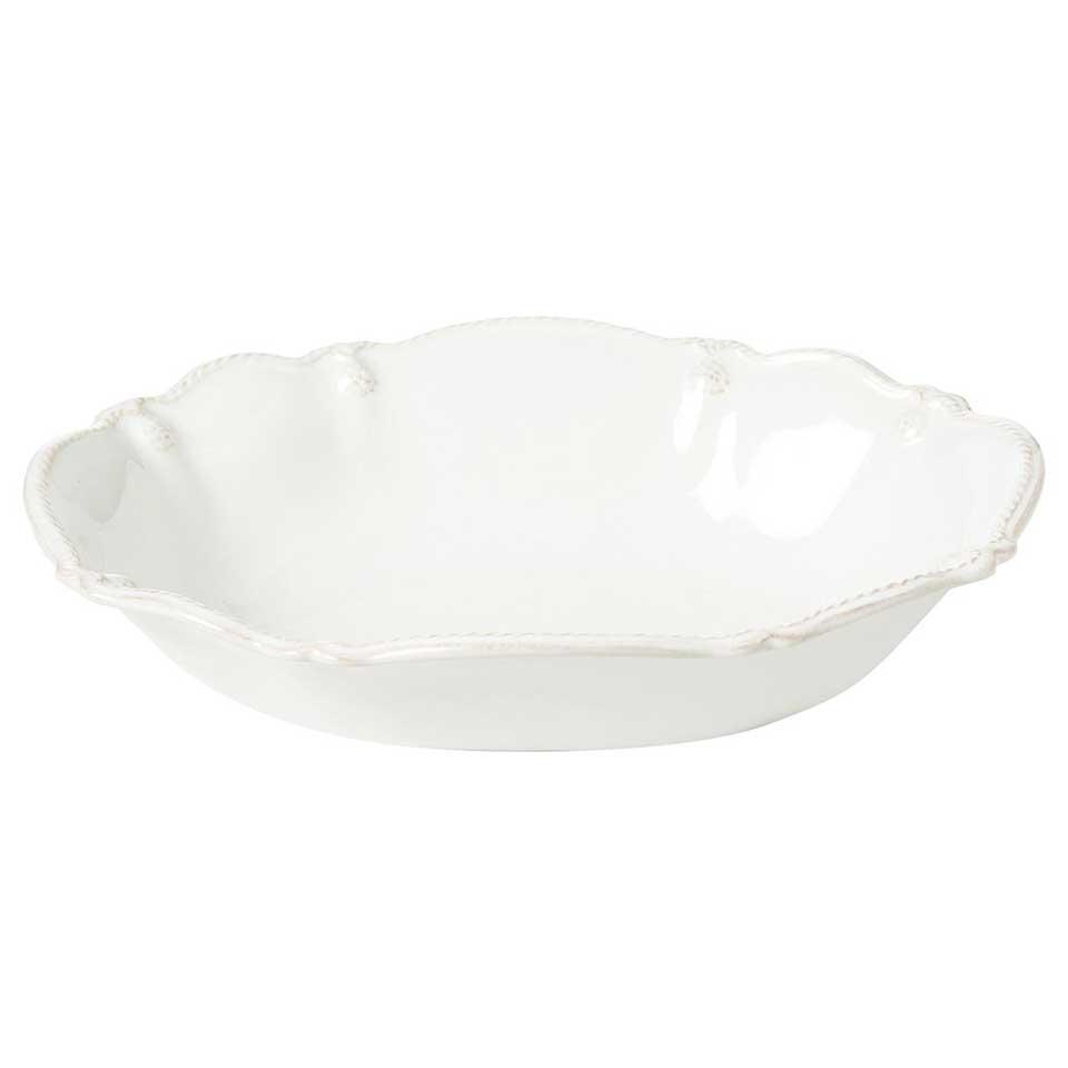 10" Oval Serving Bowl - Whitewash