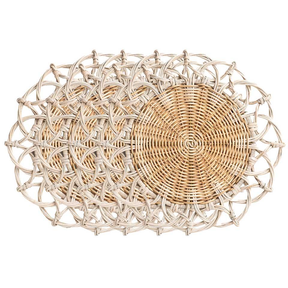 Provence Rattan Set/4 - Whitewash