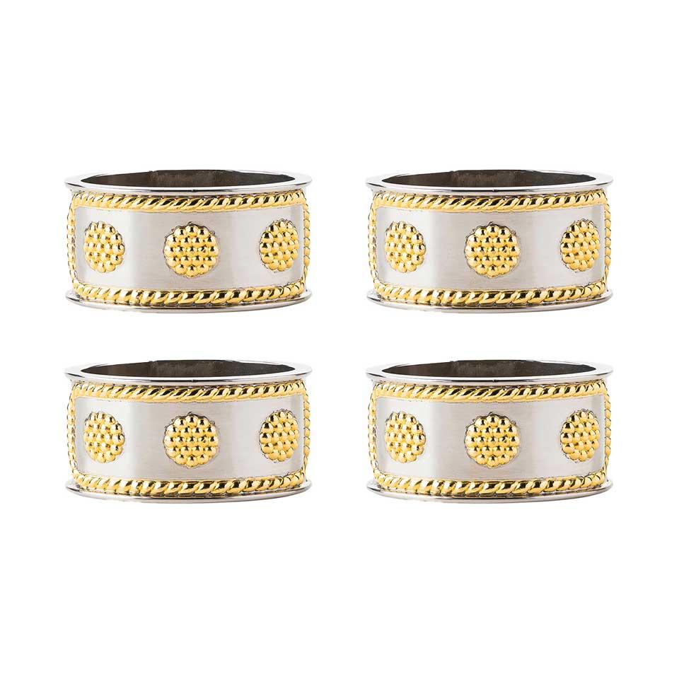 Berry & Thread Set/4 - Silver/Gold