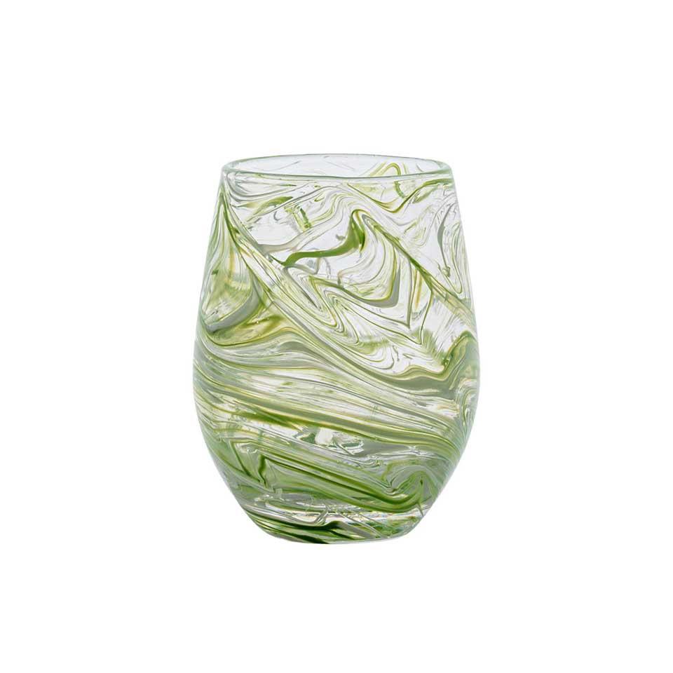 Stemless Wine Glass - Green
