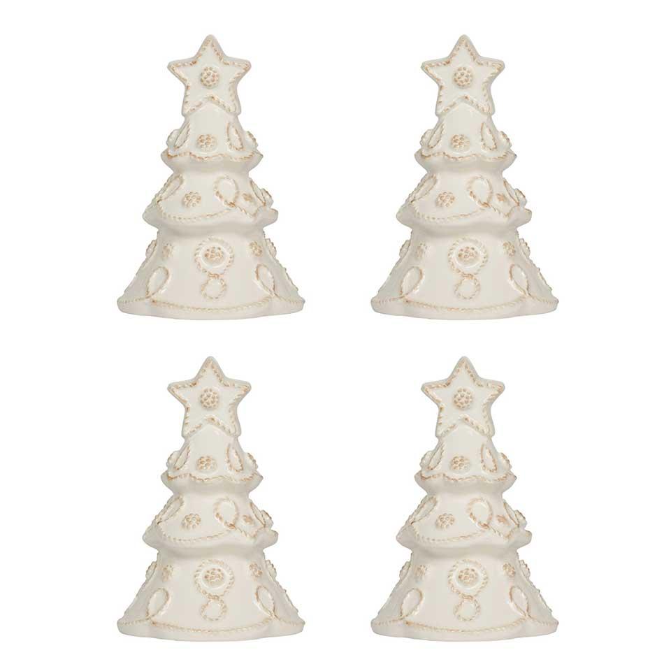 Tree Place Card Holder Set/4 - Whitewash
