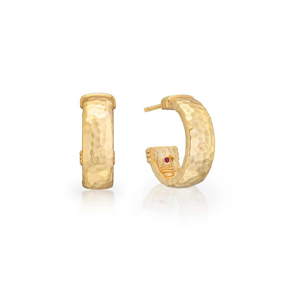 Classic Small Hoop Earrings - Gold