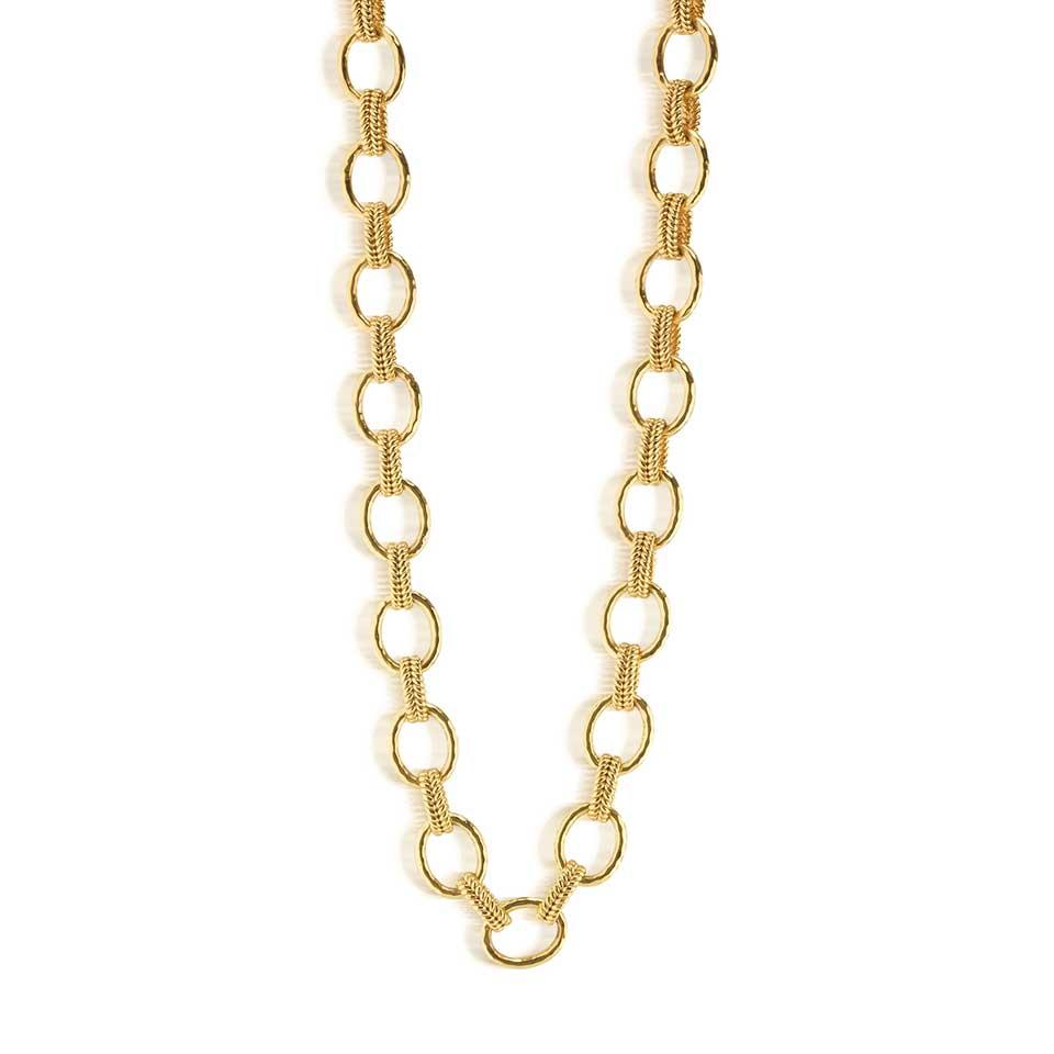 Regal Link Necklace, 32" - Gold