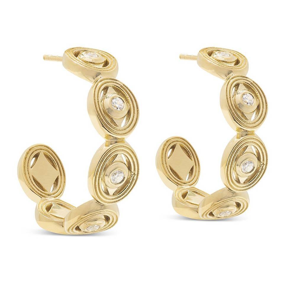 Hoop Earrings - Clear Cubic Zirconia
