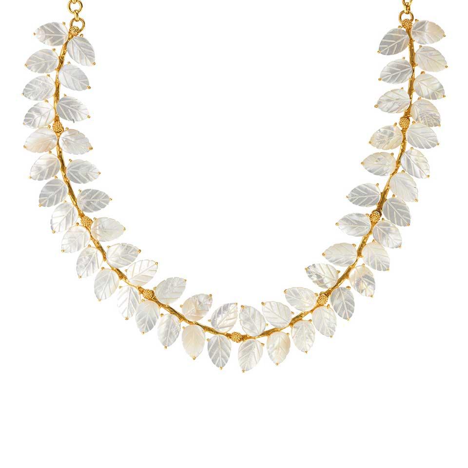 Vine Necklace, 14" - MOP