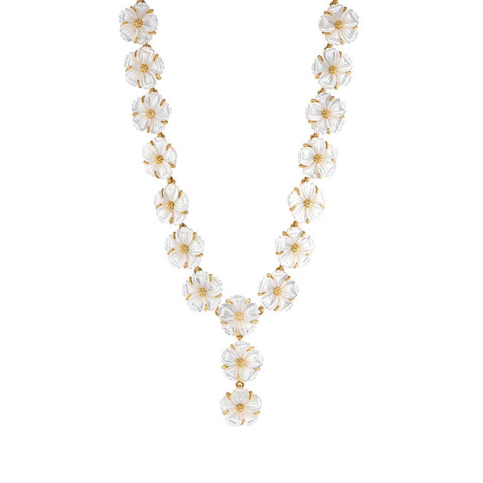 Petite Riviere Convertible Necklace, 16" - MOP