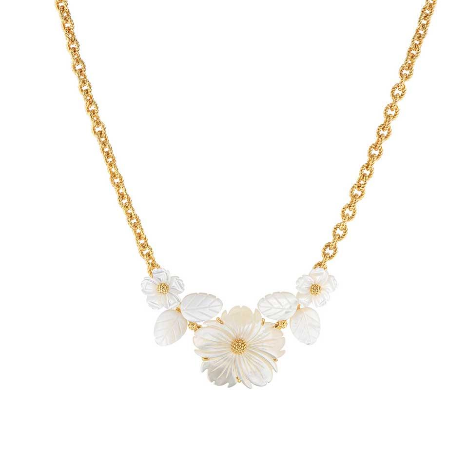 Bouquet Necklace, 16" - MOP