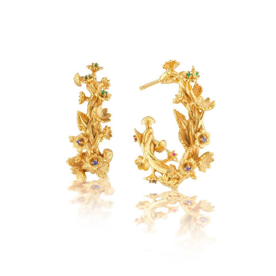 Small Hoop Earrings - Gold