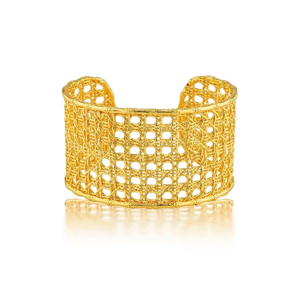 Caning Cuff - Gold