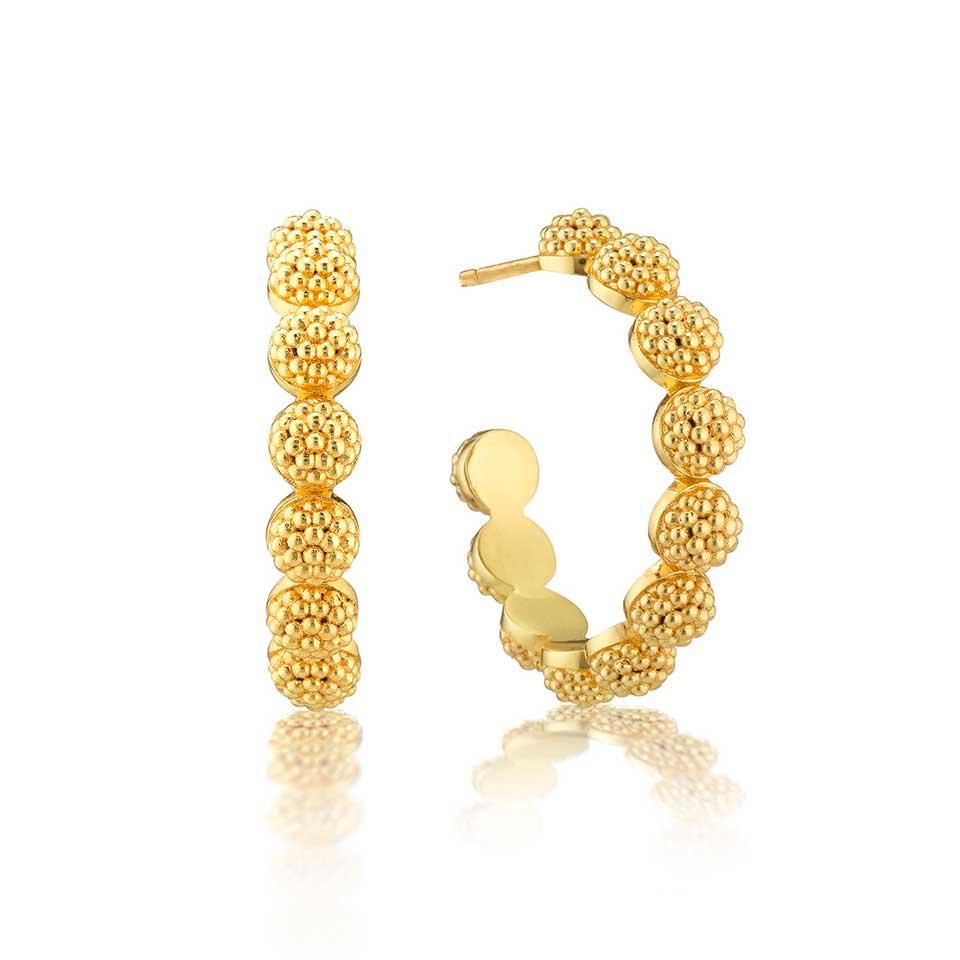 Icon Small Hoop Earrings - Gold
