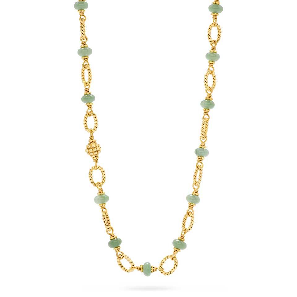 Bead Chain, 24" - Meadow Jade