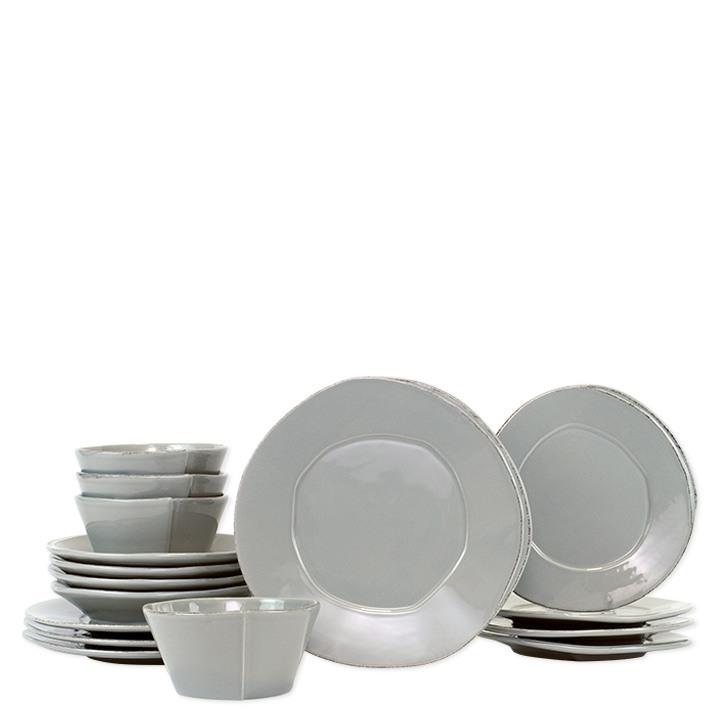 Gray Sixteen-Piece Place Setting