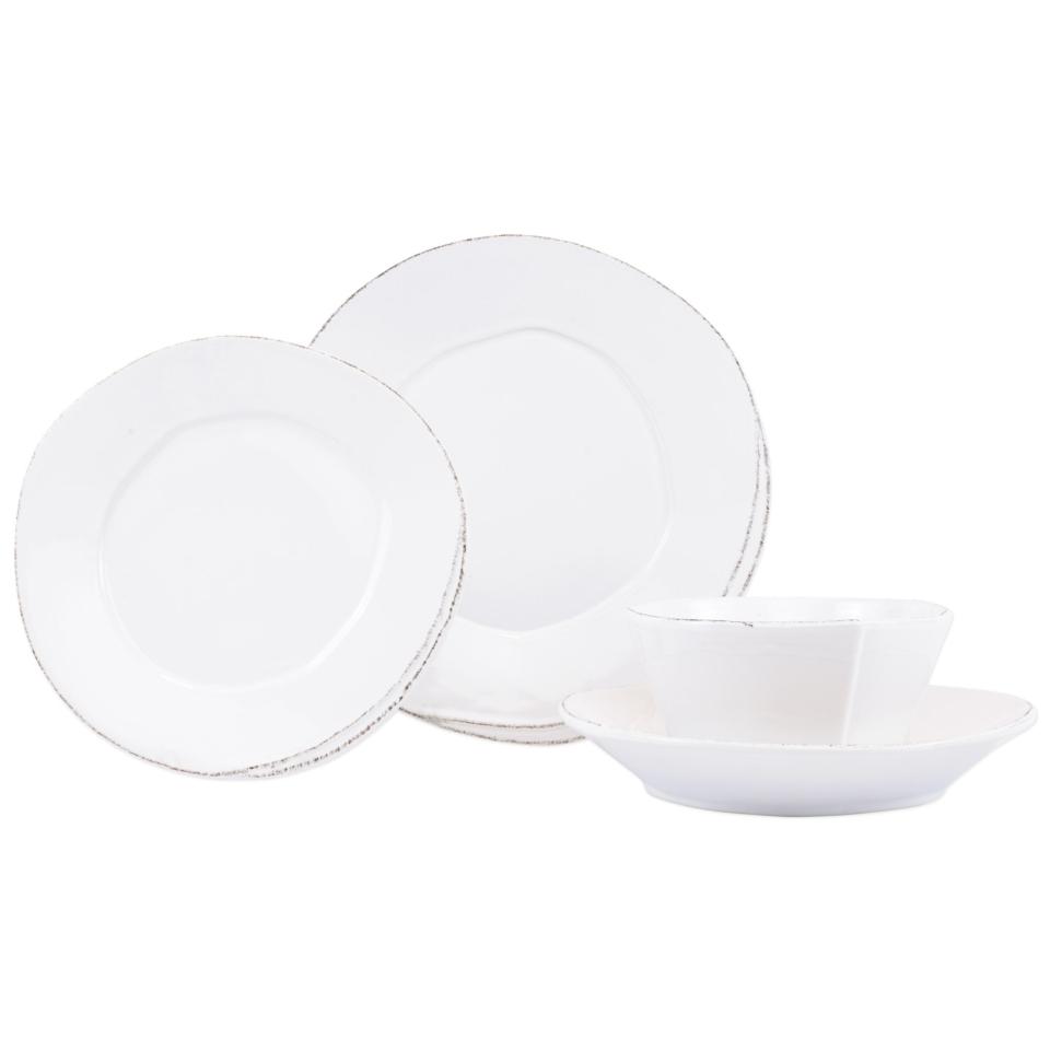 White Four-Piece Place Setting
