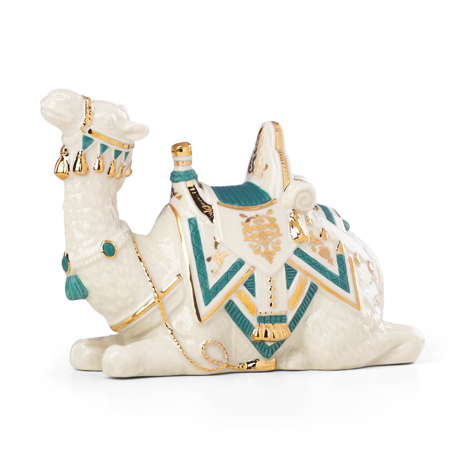 First Blessing Camel Figurine, Teal