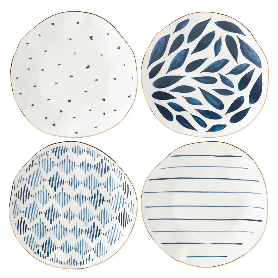 4-piece Dessert Plate Set